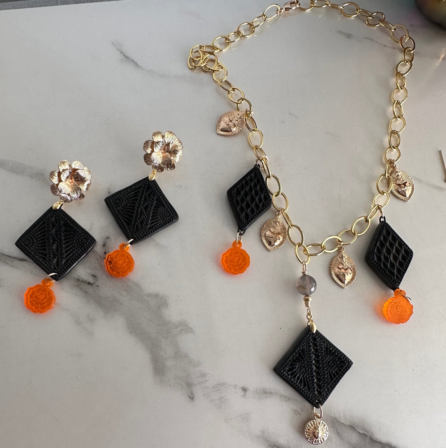 Set barro con cempasúchil