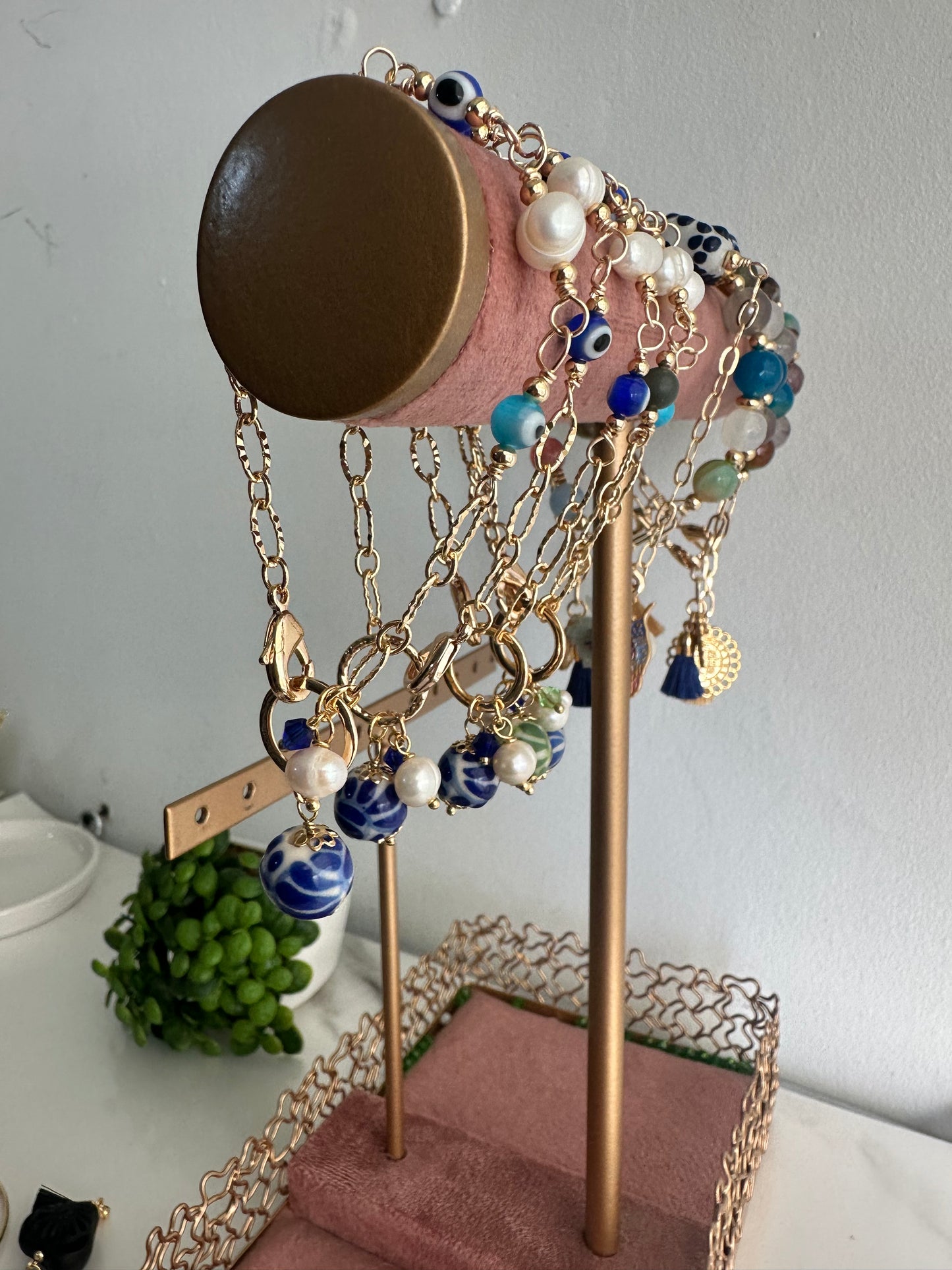 Pulsera ojito con Talavera